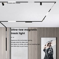 Ensemble d'éclairage moderne ultra-mince sur rail avec aimant en aluminium Tuya Ensemble d'éclairage sur rail mince Grille d'éclairage magnétique sur rail