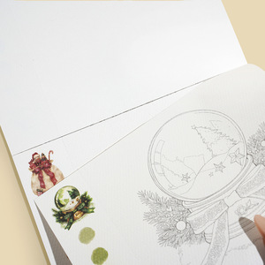 Livre de coloriage créatif DIY pour paysages en aquarelle et <span class=keywords><strong>gouache</strong></span>, kit de peinture tout-en-un avec pigments d'aquarelle intégrés, échantillon gratuit - Product Image 3