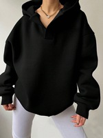 Sudadera con capucha para mujer, de manga larga, holgada, con estampado ecológico, para otoño/invierno, estilo urbano, serigrafiada, al por mayor