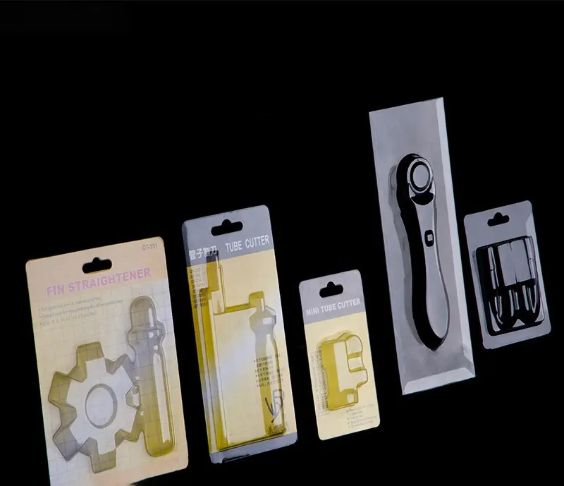 プラスチック真空成形ハードウェアツールスライディングカードパッキングクリアブリスタートレイクラムシェルパッケージ