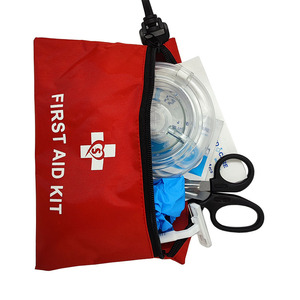 AED Training <span class=keywords><strong>Kit</strong></span> Mini CPR Botiquín de primeros auxilios Bolsa de nylon con llavero CPR Life con llavero - Product Image 4