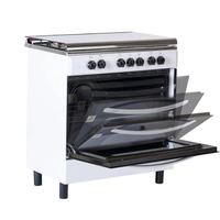 Cuisinière Xunda 5 brûleurs, four multifonction, cuisinière à gaz 5 brûleurs avec four et grill