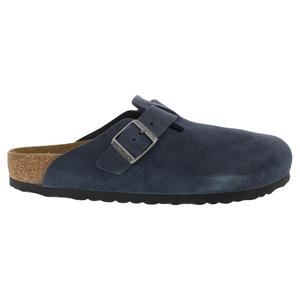 Zuecos Unisex Birkenstock Boston, Nuevos, Color Azul Marino, Gamuza, Calzado Cómodo Sin Cordones - Product Image 1