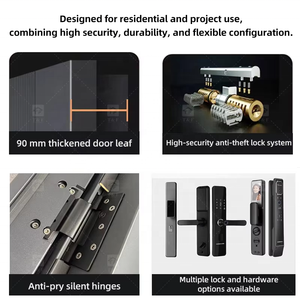 <span class=keywords><strong>Porte</strong></span> <span class=keywords><strong>d</strong></span>'<span class=keywords><strong>entrée</strong></span> pivotante en métal avec surface en bois sculpté 3D extra-large pour villa de luxe, pour l'extérieur <span class=keywords><strong>d</strong></span>'une maison moderne - Product Image 5