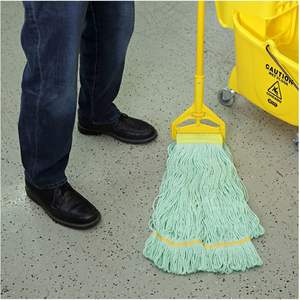 Cabezal de Mopa Ecológico Grande Boardwalk BWK1200XL con Fibras Recicladas de Extremo Enlazado, Color Verde - Product Image 2