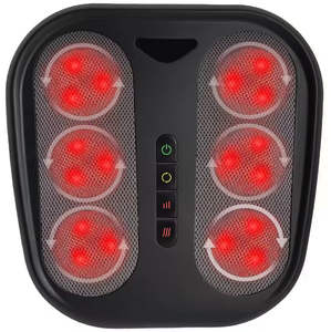 Masseur électrique pour les pieds et les jambes avec chaleur, shiatsu, matériau ABS, contrôle du temps, 220V/110V - Soulage la douleur et le stress aux pieds et aux jambes - Product Image 1