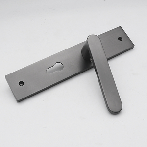<span class=keywords><strong>ECREW</strong></span> Puertas Modernas de Madera Grises con Cerradura, Manijas de Alta Calidad, Manija de Palanca con Cerradura para Hogar y Oficina - Product Image 2