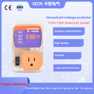 Protecteur de réfrigérateur en cuivre 120V 20A avec affichage LED, monophasé, électronique AC, fréquence 50Hz, protecteur de tension - Product Image 4