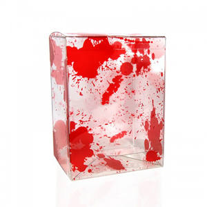 Boîte en plastique transparente personnalisée boîte cadeau PVC automatique à fond crochet boîte d'emballage RPET dégradable - Product Image 1