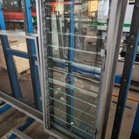 Fenêtre à persiennes en verre moderne, volet en verre réglable résistant aux intempéries pour villas et projets commerciaux