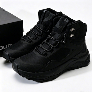 DF001 Black Men high top <b>hiking</b> <b>boots</b> Waterproof winter snow shoes Multi-season mountaineering footwear - Product Image 1