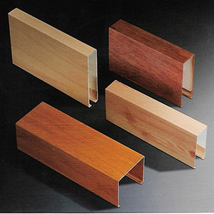 Placage en aluminium imitation bois personnalisé, finition ininflammable, décoration de plafond - Product Image 3