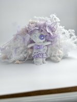 Poupées Vaudou Artisanales Originales Violettes, Poupées en Fil de Coton Coloré, Cadeau Surprise, Jouets pour Enfants, Surprise de Noël