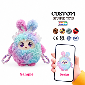 Cartoon Whistling <strong>Kitty</strong> Plush Toy Pendant Keychain Cute Girl Schoolbag Hanging Wedding Throw Doll Anniversary Cotton Fabric Mesh - Product Image 4