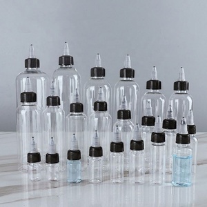 Wholesale 5ml to 500ml Squeeze Bottle Transparent Oil Bottles for Hair PET <b>Plastic</b> Refillable Bottles With Twist Top <b>Cap</b> - Product Image 1