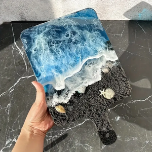 Two Sizes of Raw Material Board Silicone Mold Creative Display Table and Plate Resin Handicrafts and Epoxy Resin