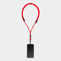 Cordon de téléphone anti-perte 2-en-1 personnalisé en nylon tressé avec câble de charge rapide USB-C 60W et sangle réglable – Idéal comme cadeau