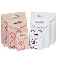 Sac en papier bolsa de papel Sac en papier imprimé Vente en gros Sac à provisions personnalisé lapin Sac cadeau alimentaire en papier kraft logo personnalisé