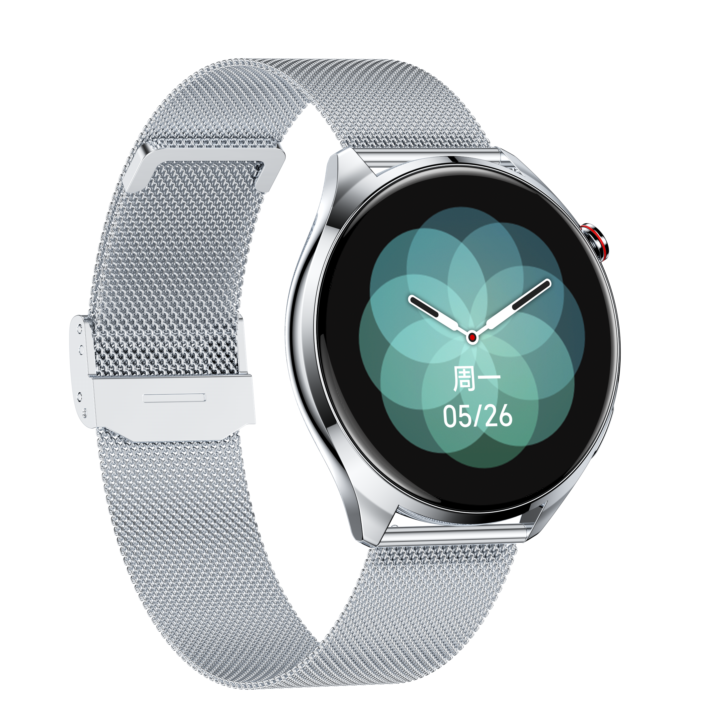 Silver steel bracelet