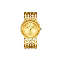 Montre à quartz de luxe pour femme, cadran vintage, résistante à l'eau 30M, bracelet ajouré en alliage, aiguilles mode ornées de strass