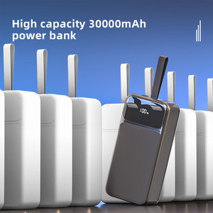 Lanyard 30000mAh High Capacity Fast <b>Charge</b> Portable Power Bank with Double USB & Type-<b>C</b> Output and Digital Display - Product Image 1