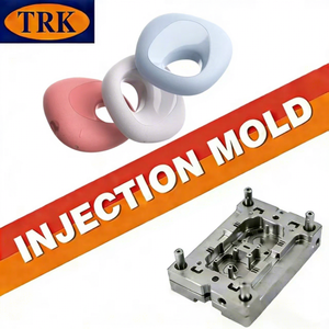 TRKブランド ポータブルセラピー ツートーンプラスチックモールド 肌に優しい 耐衝撃性 マッサージャーシェル；カスタムハンドヘルドリラクゼーション - Product Image 1