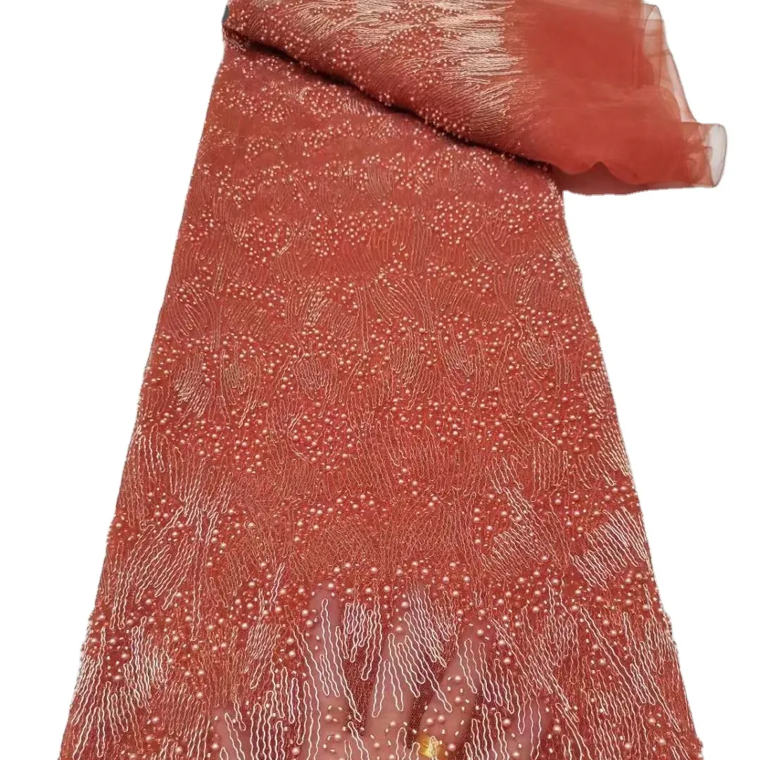 Thanh Lịch Xây Dựng Sequin Vải Phụ Nữ Bridal Hạt Ren Vải Cho Đảng Và Hôn Nhân
