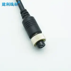 4Pin Female RCA Male DC Male Adapter Cable Truck Car Camera Conversion PVC Jacket Enhanced Compatibility Monitor Application