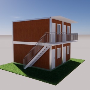 Casa Contenedor Modular Plegable de Dos Pisos de 40 Pies para Uso en Apartamentos/Villas, Construcción de Acero con Instalación Rápida de Módulos - Product Image 3