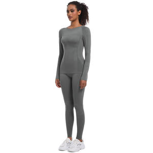 Nuevo Traje de Esquí Ajustado sin Costuras de Cintura Alta, Moldeador Corporal, para Deportes, Running, Ciclismo, Yoga, Manga Larga, para Mujer - Product Image 5