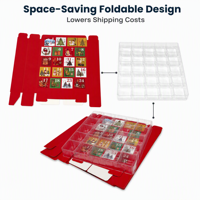 Individueller Adventskalender Leere Luxus-Karton-Geschenkverpackung für Kosmetik Countdown Weihnachts-Adventskalender-Box