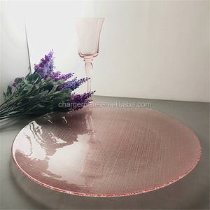 Plato decorativo económico, copa de vino con tallo y borde dorado para fiestas - Product Image 4