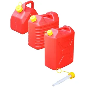 Polyethyleen Brandstof Jerrycan Plastic Gas Kan Met Flexibele Tuit