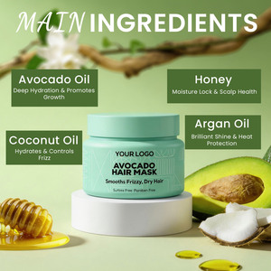 <span class=keywords><strong>Masque</strong></span> capillaire végétalien sans sulfate à l'avocat pour des <span class=keywords><strong>cheveux</strong></span> visiblement plus épais et plus brillants - Product Image 3