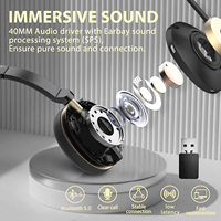 Casque d'écoute sans fil Offres Spéciales ENC à suppression de bruit pour jeux vidéo avec microphone