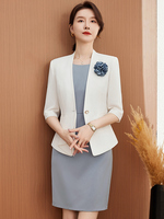 Costume robe deux pièces costume 2025 nouvelle esthéticienne travail vêtements femme professionnel tempérament hôtel directeur costume jupe