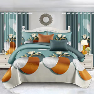 Juego de Sábanas y Cubrecamas Premium DL de 12 Piezas, Tamaño King, Fundas de Almohada, Cortinas, Poliéster, para Todas las Estaciones, para Dormitorio, Venta al por Mayor, OEM, Personalizado - Product Image 3