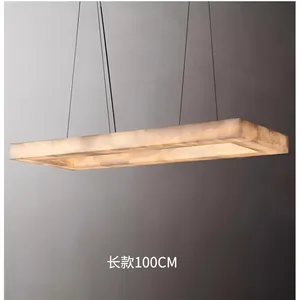Lustre moderne en marbre chinois, entièrement à LED, <span class=keywords><strong>pour</strong></span> salle à manger, hôtel, chambre, îlot de cuisine - Product Image 4