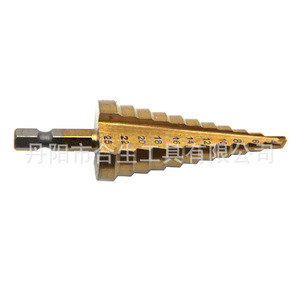 Broca escalonada métrica Mr Drill de 4-25 mm con vástago hexagonal y revestimiento de titanio para metales no ferrosos - Product Image 3