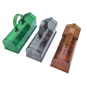 2 Pack ABS Plastic No Kill <strong>Mouse</strong> Trap Humane Smart <strong>Mice</strong> <strong>Cage</strong> <strong>for</strong> Big <strong>Mice</strong> Indoor <strong>for</strong> Kitchen Use Also Effective Mosquitoes Flies - Product Image 1
