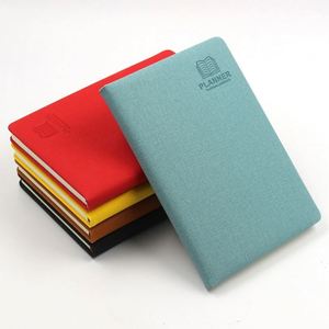 Wholesale Luxury School Office Supplies <b>Notebook</b> Embossed Logo Diary <b>Planner</b> Pu Leather Gift - Product Image 1