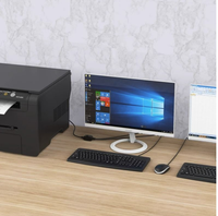 Kabel USB B Splitter 1 ke 2 untuk Berbagi Printer Komputer dengan Pelindung Kepang USB3.0 dan Selubung PVC