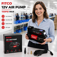 12V Automotive Tire Inflator 150 PSI Digital Air Compressor with Multiple Modes OEM Factory