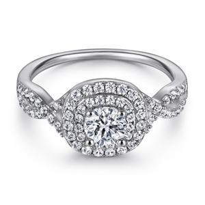 Bague de fiançailles et d'anniversaire classique en argent sterling 925 plaqué rhodium luxueux pour femmes, certifiée CMA - Product Image 3