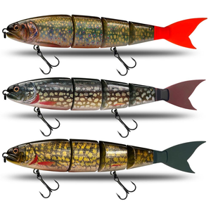 Leurre <span class=keywords><strong>de</strong></span> Pêche Nageur Segmenté Hunthouse 170 mm 200g 38g 40g 62g 66g à 4 Segments, Leurre Coulissant Tueur pour <span class=keywords><strong>Murray</strong></span> Cod - Product Image 1
