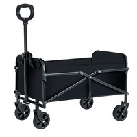 Remorque de camping pour enfants, poussette avec siège inclinable, 8881, acier, capacité de charge 50 kg, pliable, pliage à plat, remorque de pique-nique d'extérieur