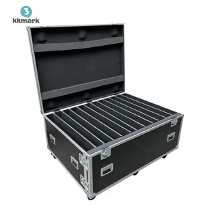 Kkm12led100x50cdc Aangepaste Draagbare Opslag Stapelbaar 12 In 1 Plasma Led Lcd-Scherm Flightcase