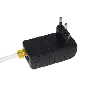 Interruptor ethernet POE de 12 y 24-48V W, adaptador de corriente lan IP para teléfono, inyector poe de 2 puertos de 10/100mbps