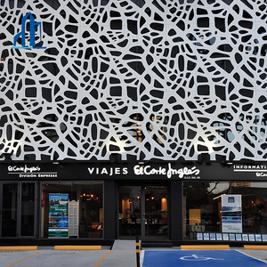 Revestimiento de Pared Exterior, Panel de Aluminio Perforado y Tallado, Revestimiento de Fachada - Product Image 1