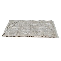 Panneaux ondulés rectangulaires personnalisés 25 cm x 7 mm à trois rainures ; dalles de plafond suspendu en PVC, panneaux muraux, installation rapide, fabriqués en Chine